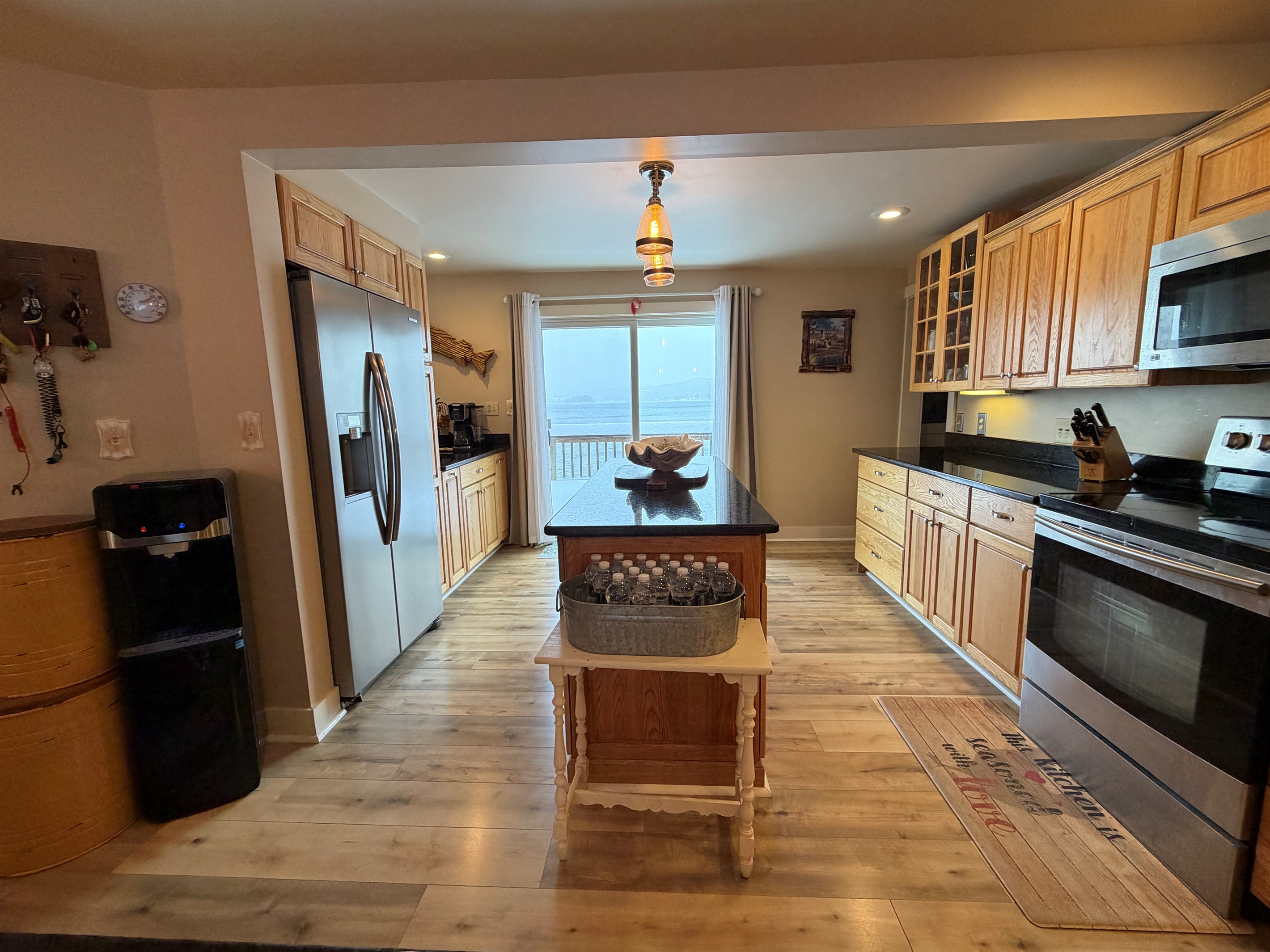 Lake views from the kitchen