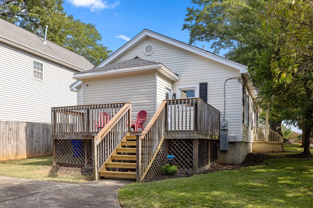 Back Deck with Seating