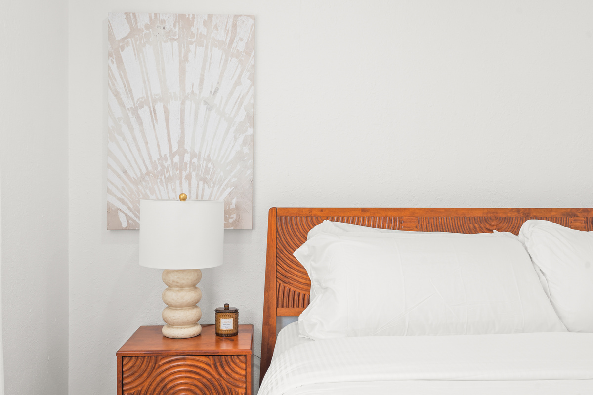 Rest easy in a beautifully styled private bedroom