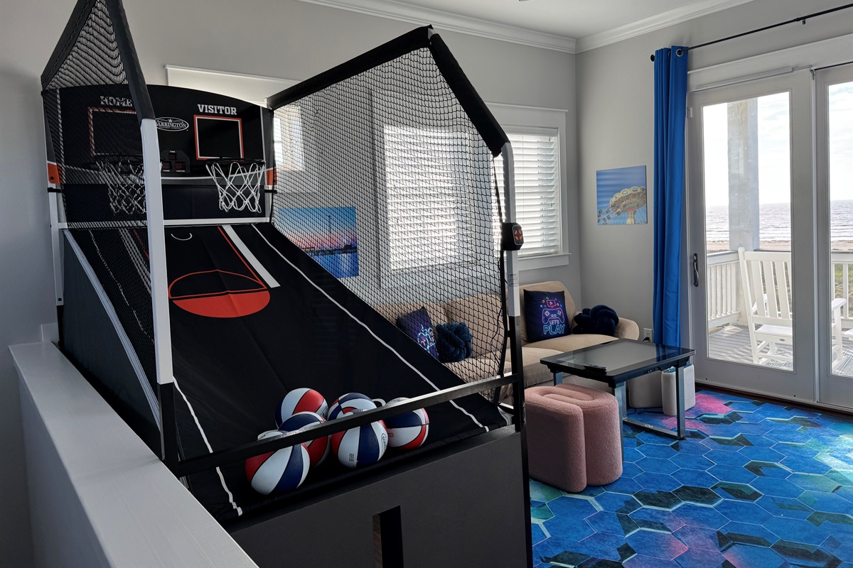 Basketball game vibe at home!