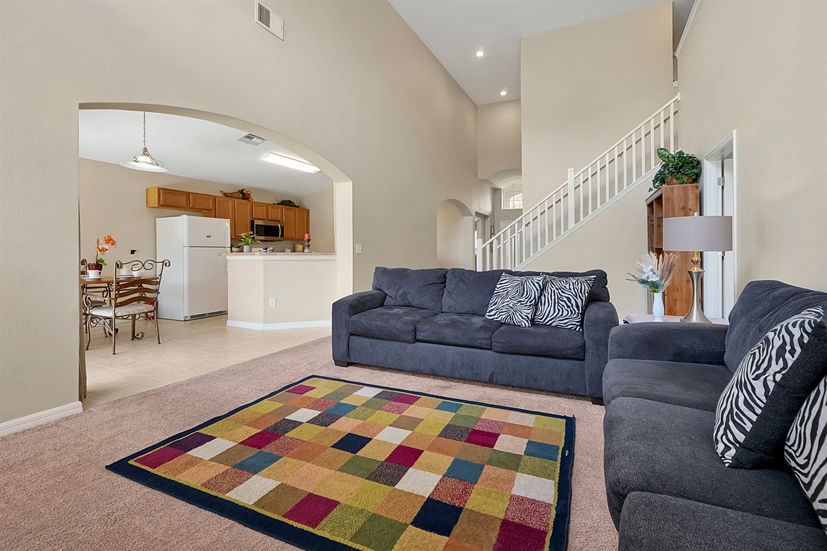 Movie night, your way! Kick back in the living area and easily access Netflix, Disney+, or Prime Video using your own login for a personalized viewing experience, or just enjoy our preloaded apps and cable