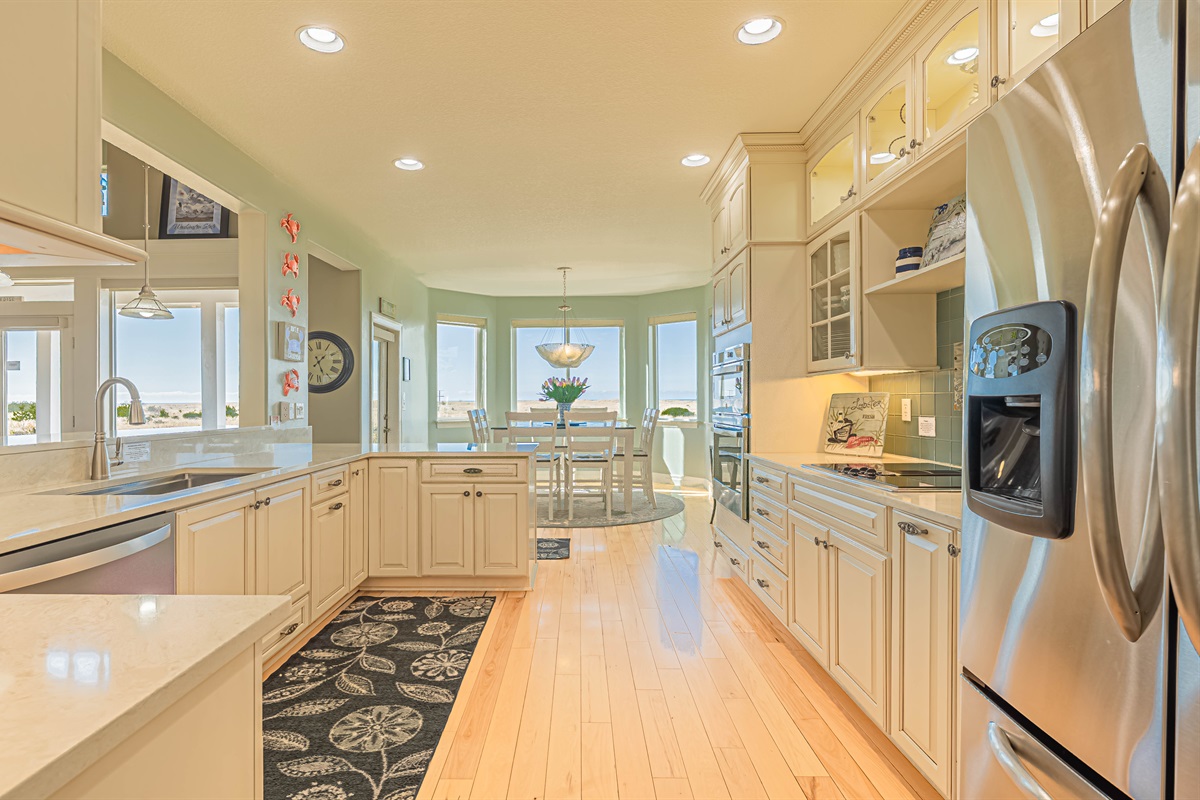 Fully stocked, beautiful kitchen is the heart of the home!