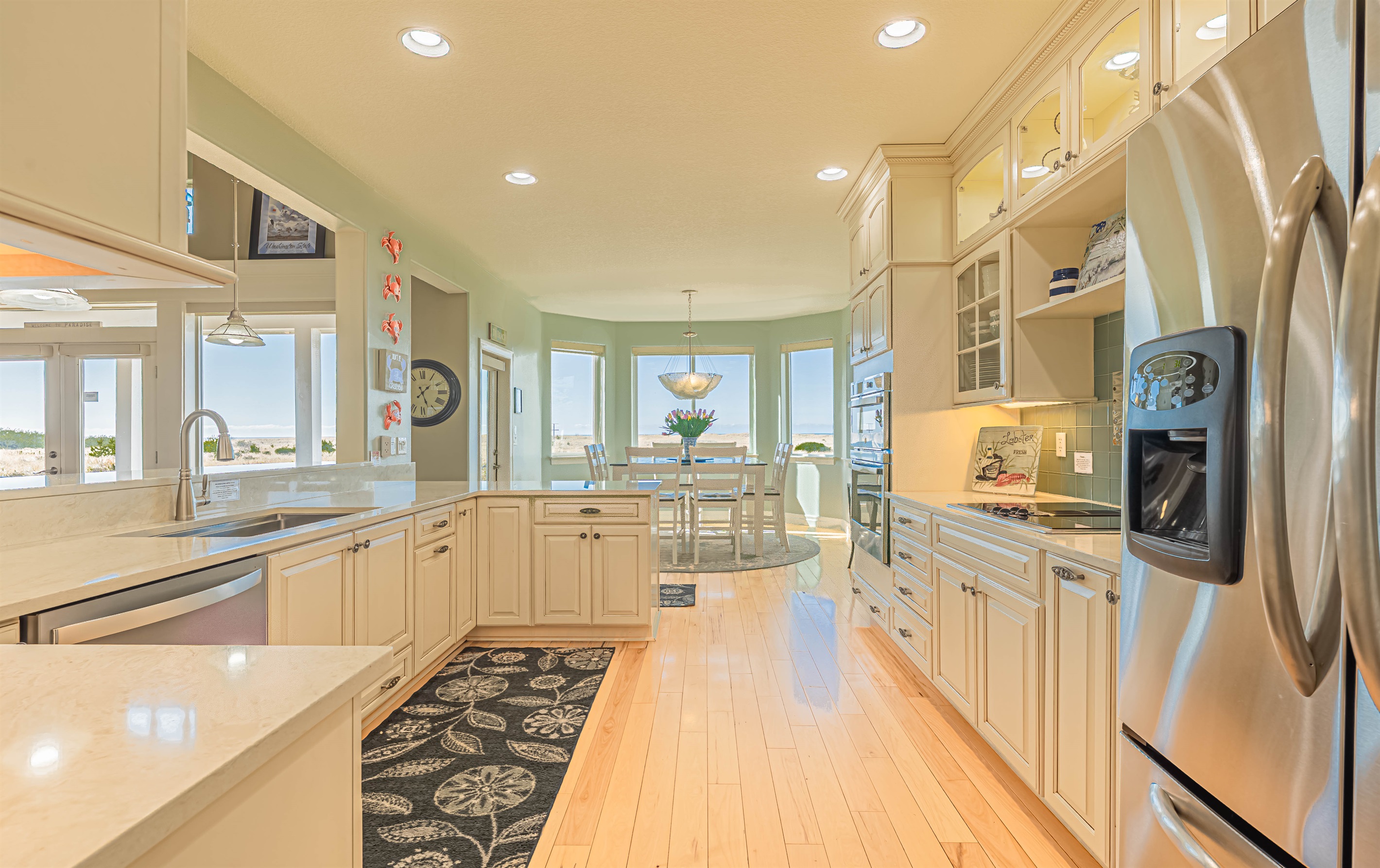 Fully stocked, beautiful kitchen is the heart of the home!