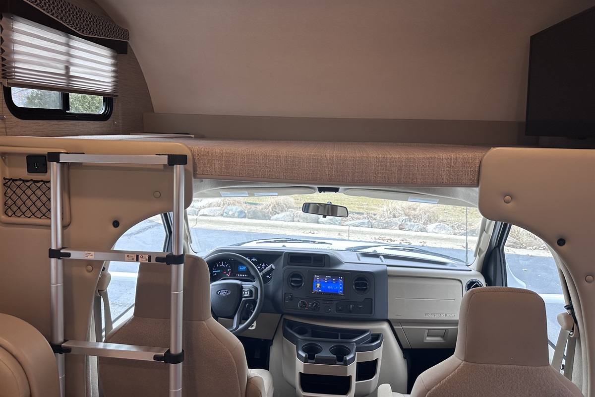 View of over cabin sleeping quarters