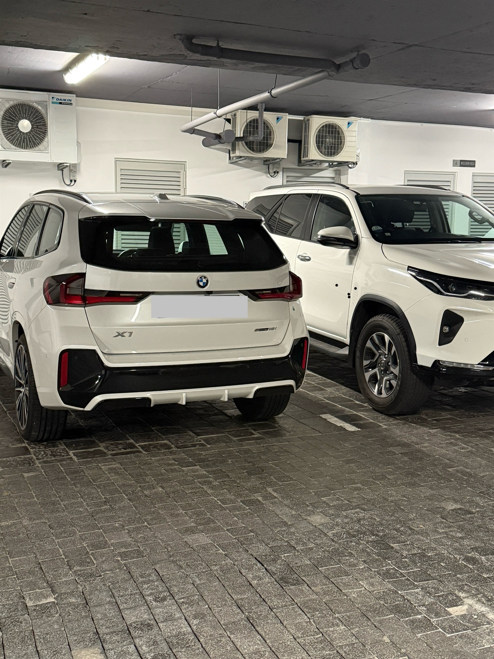 Parking space directly accessible from the property