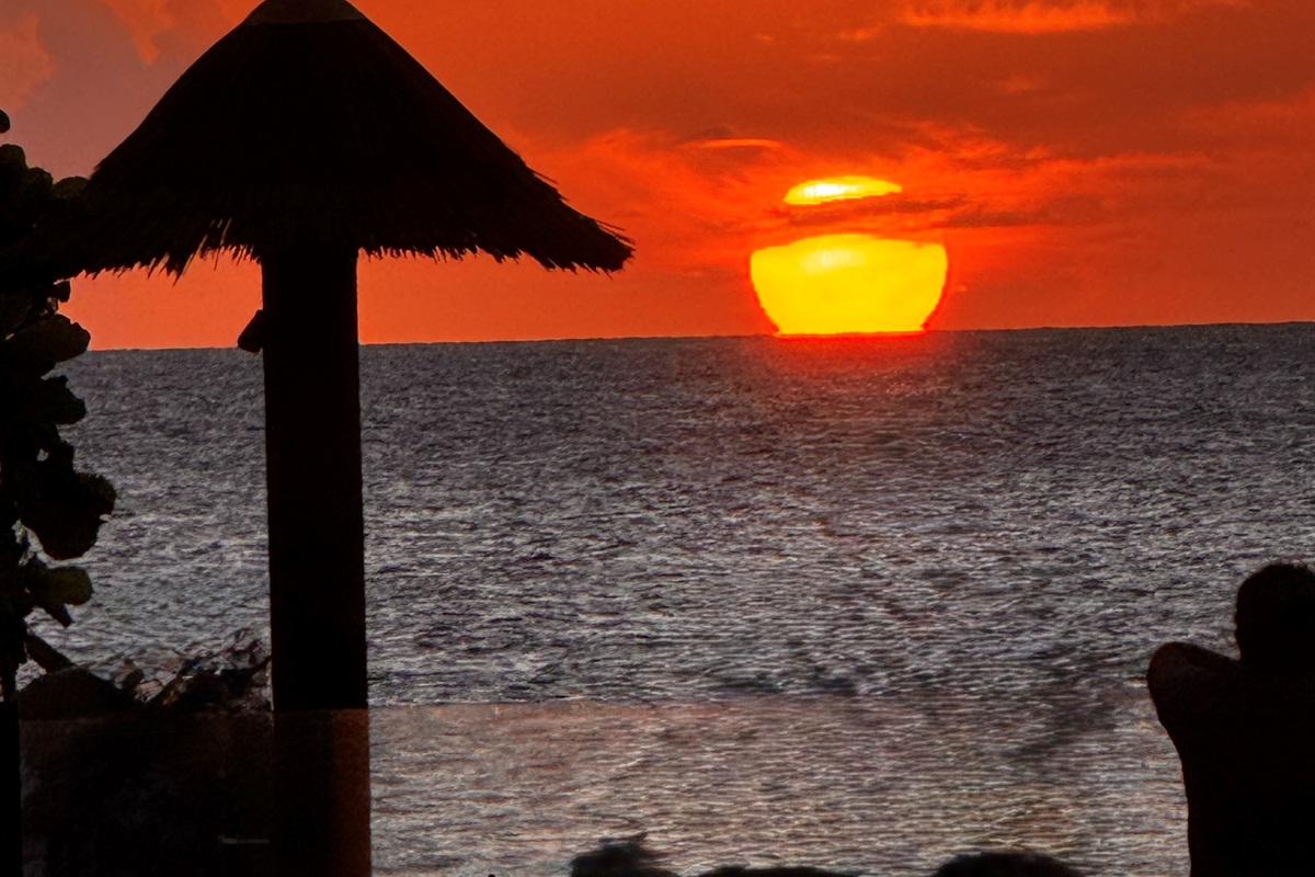 Enjoy a vivid, glowing sunset every evening.