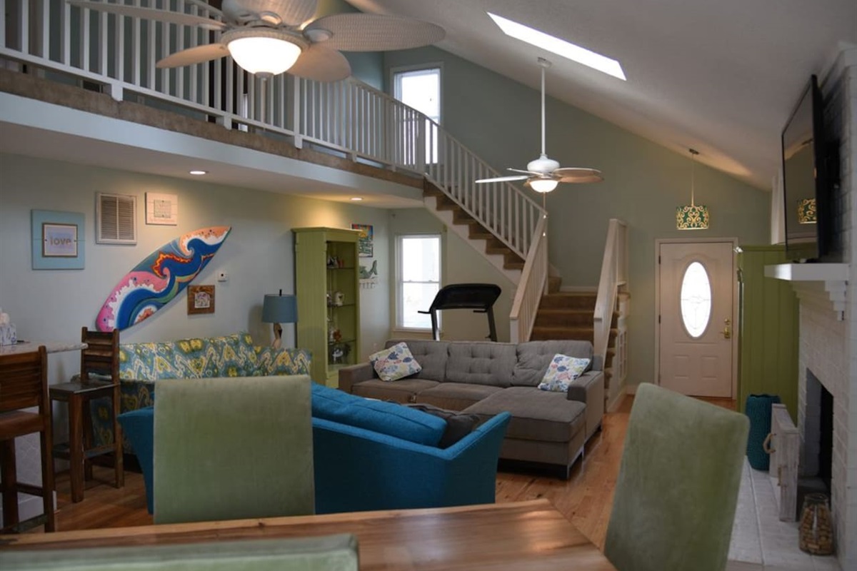 Spacious and open living room.