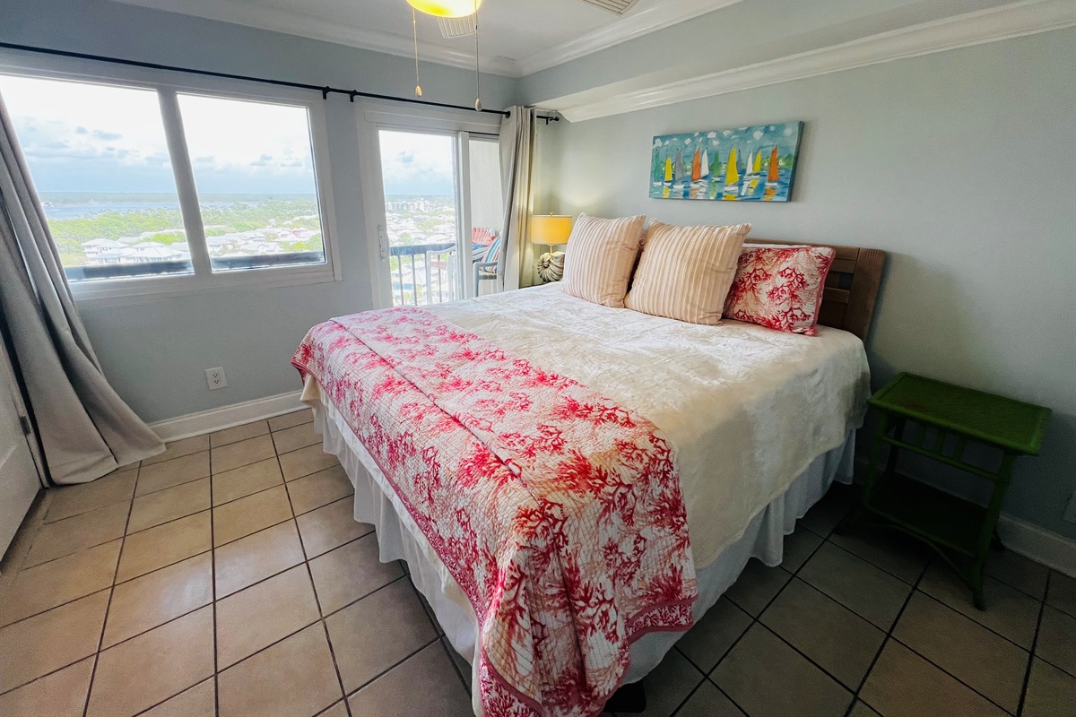 Master bedroom with king bed