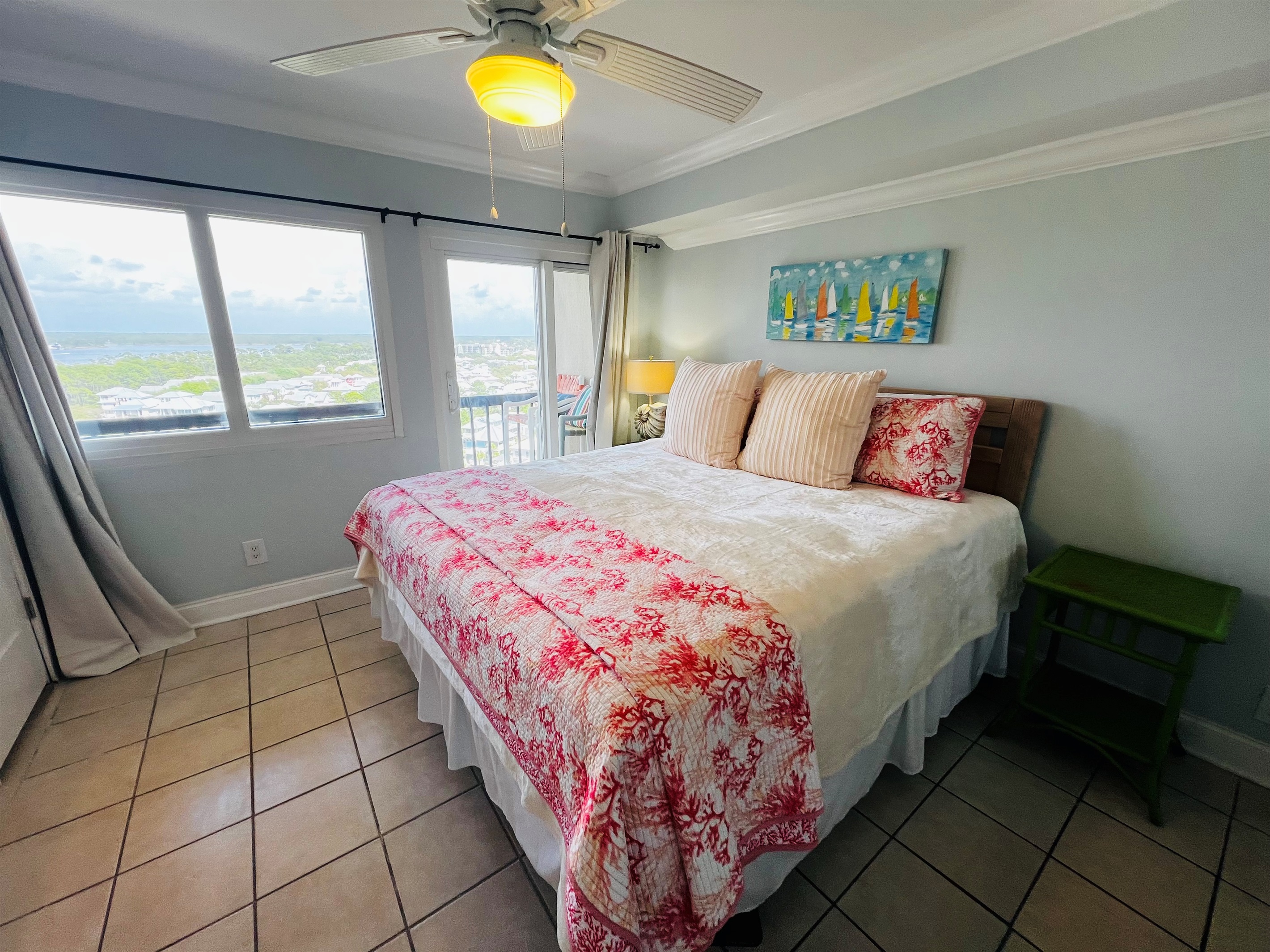 Master bedroom with king bed