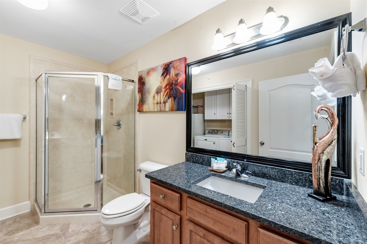 Bathroom with walk in shower 