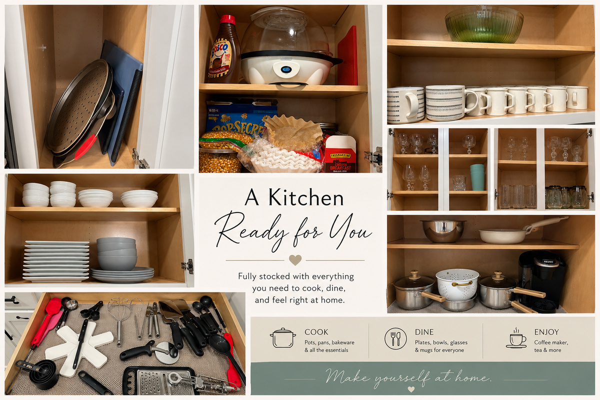Easy to entertain and cook a meal at the Holliday House