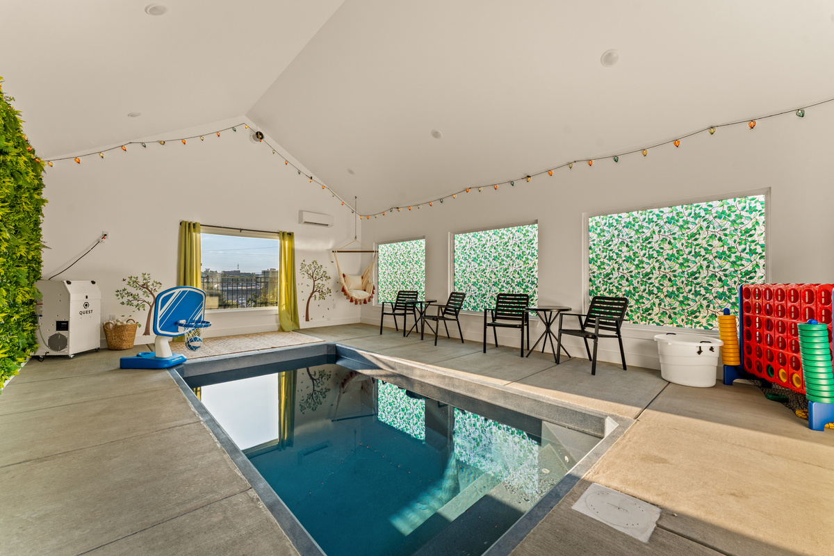 Indoor pool: Enjoy your own private indoor pool—perfect for swimming and relaxing no matter the weather.