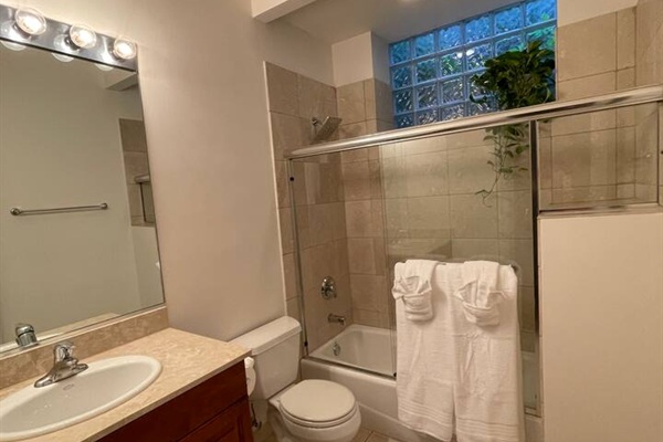 Additional bathroom helps groups stay comfortable and organized
