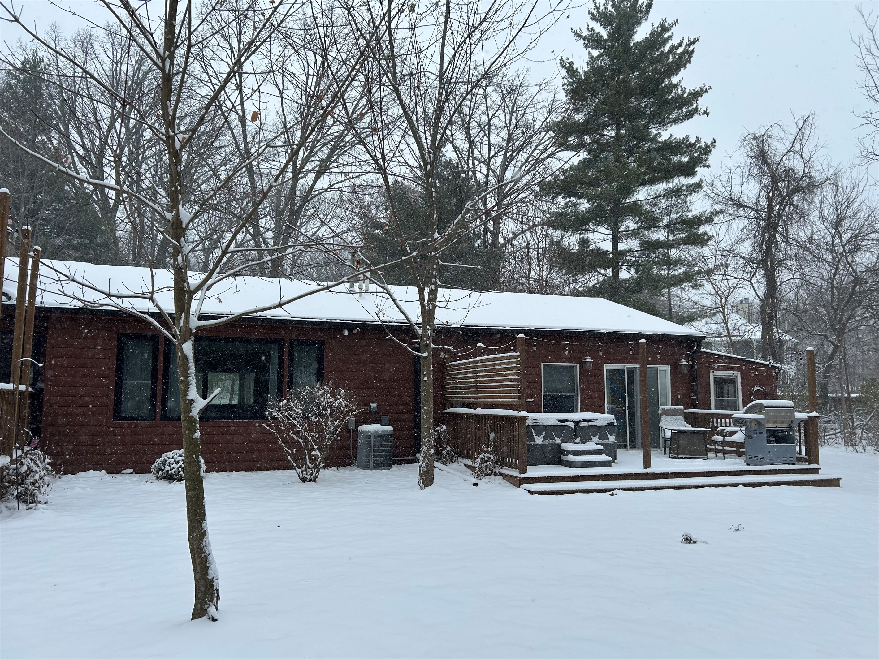 Winter is a great time to relax in a hot tub.
