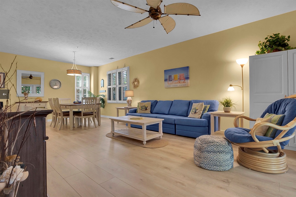 Living Room with sofa bed