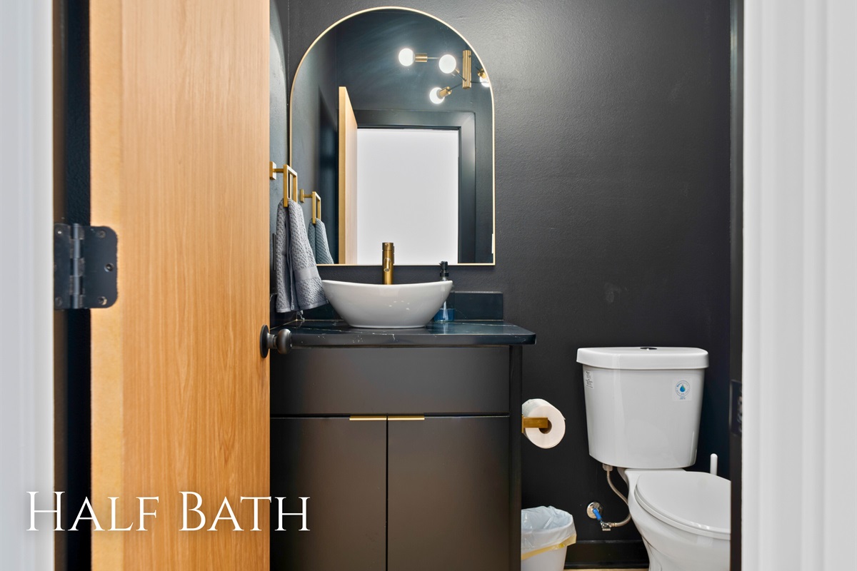 A conveniently located bathroom near the main living area adds everyday comfort.