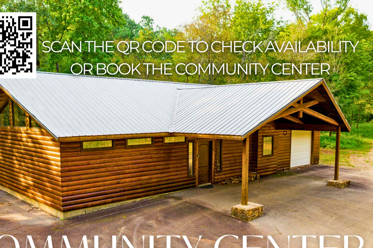 Community center available for events or group rentals