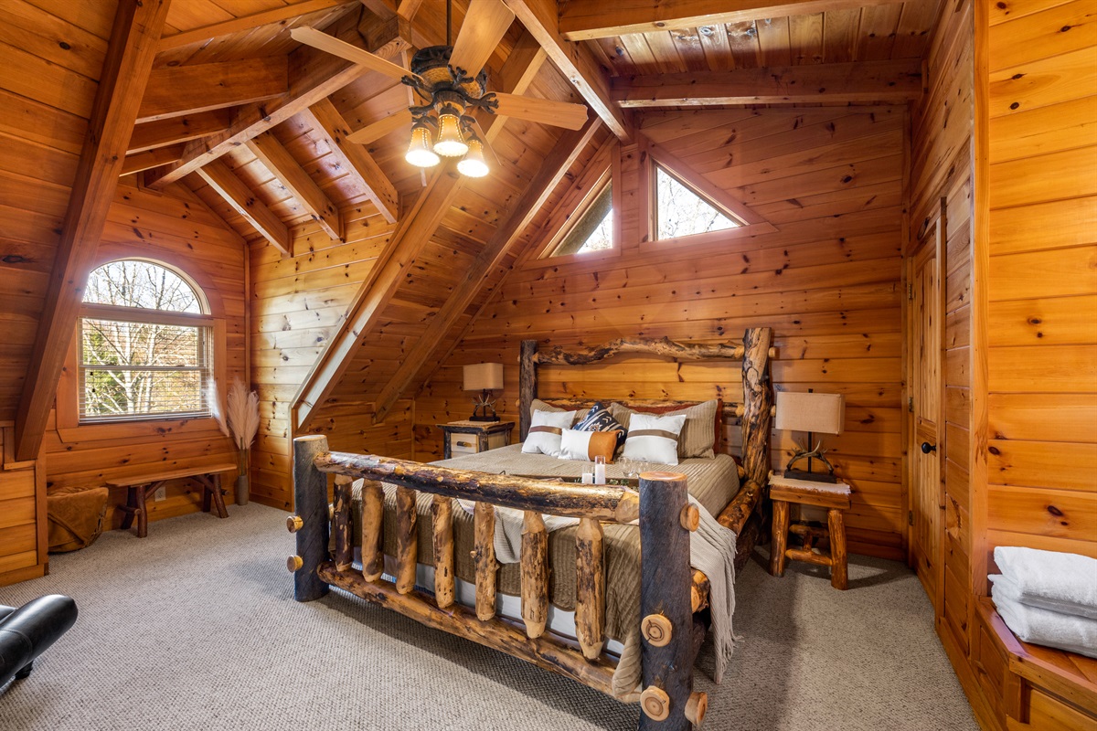 A peaceful retreat designed for restful nights after full days in the Smokies.