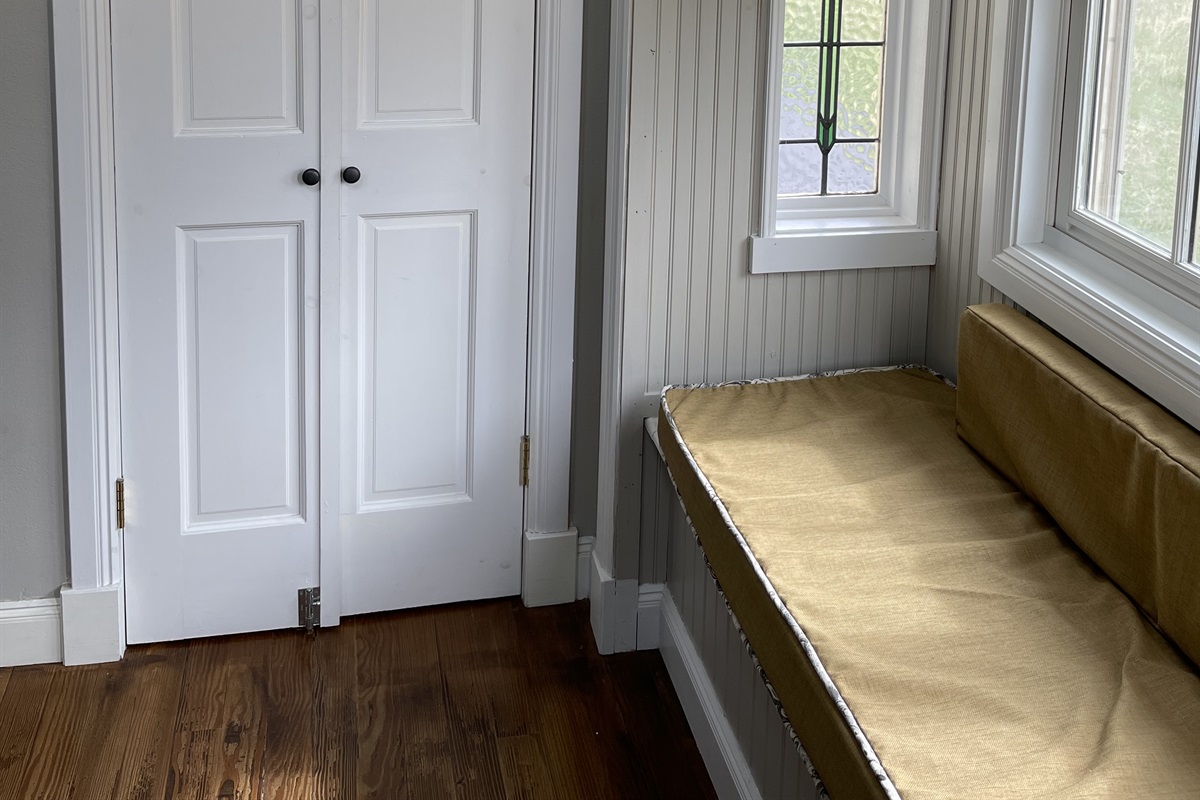 Door to basement and game room