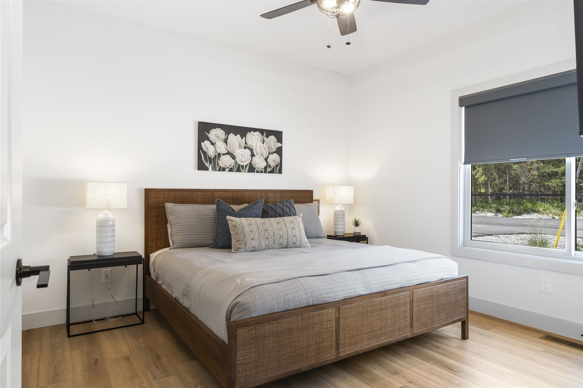 Main level King bedroom #2 w/ ensuite bath