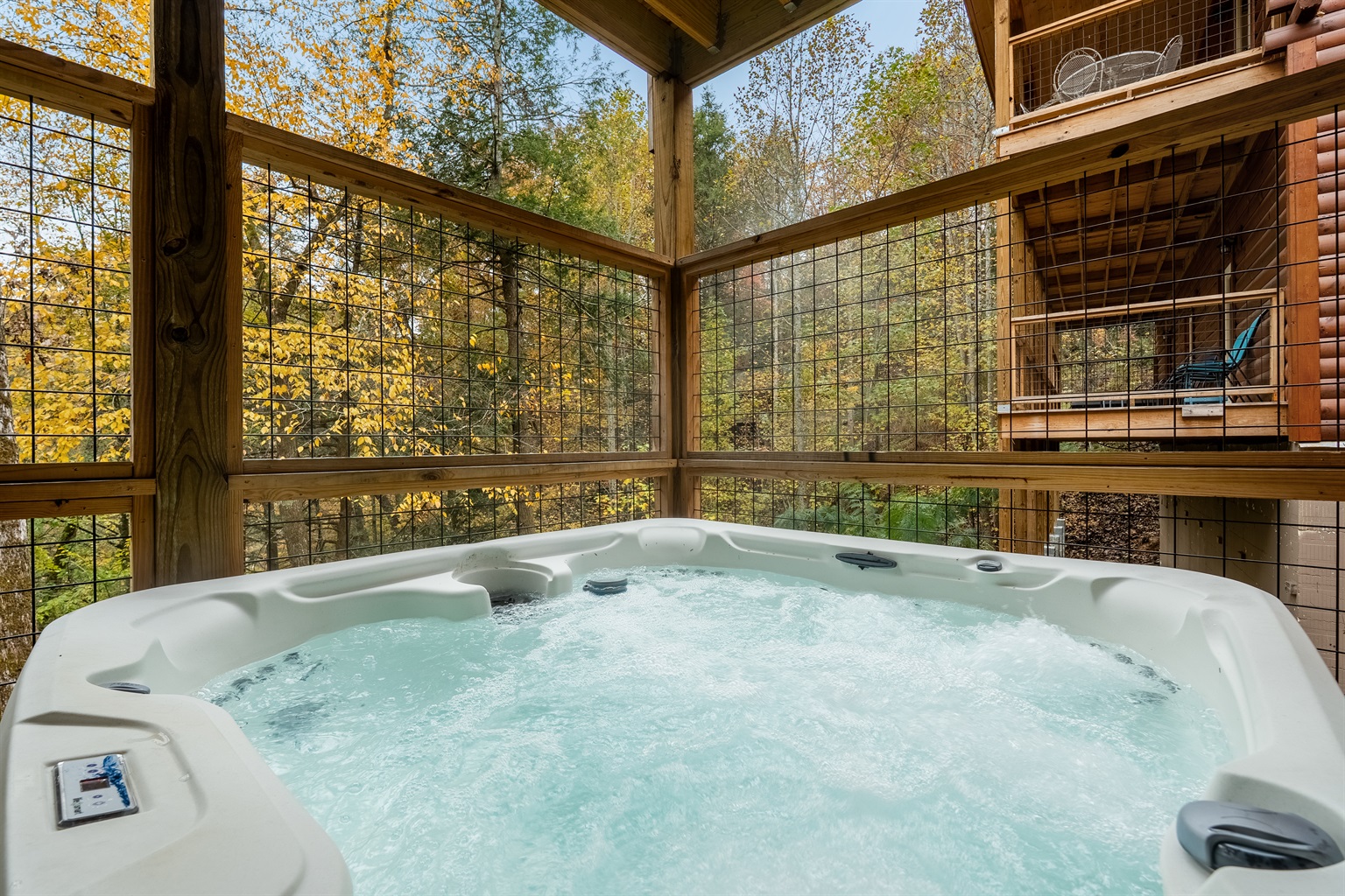 Your own private hot tub..Soak, relax, repeat