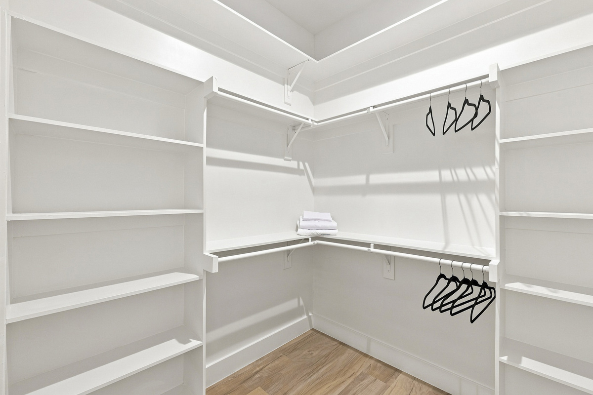 Ample space to store your wardrobe and keep things organized during your stay!