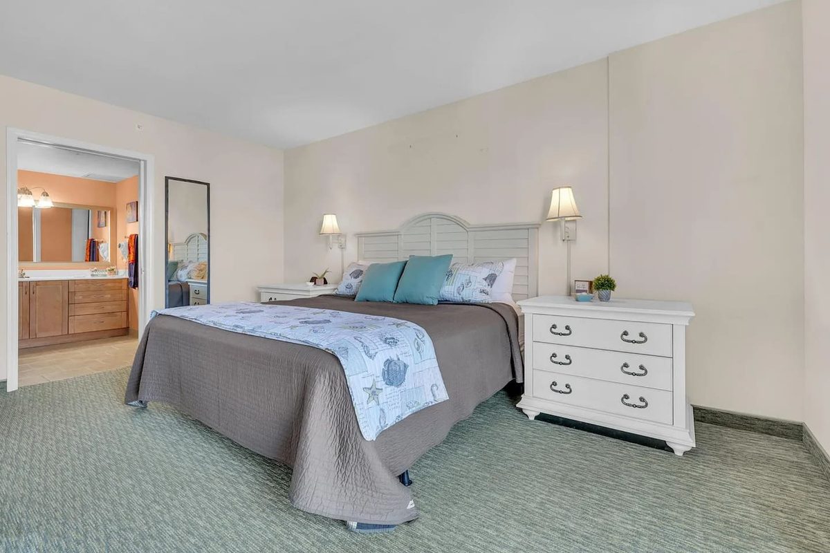 Primary bedroom with a king-size bed