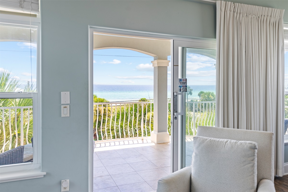 Gulf Views from 3rd Floor Master Bedroom
