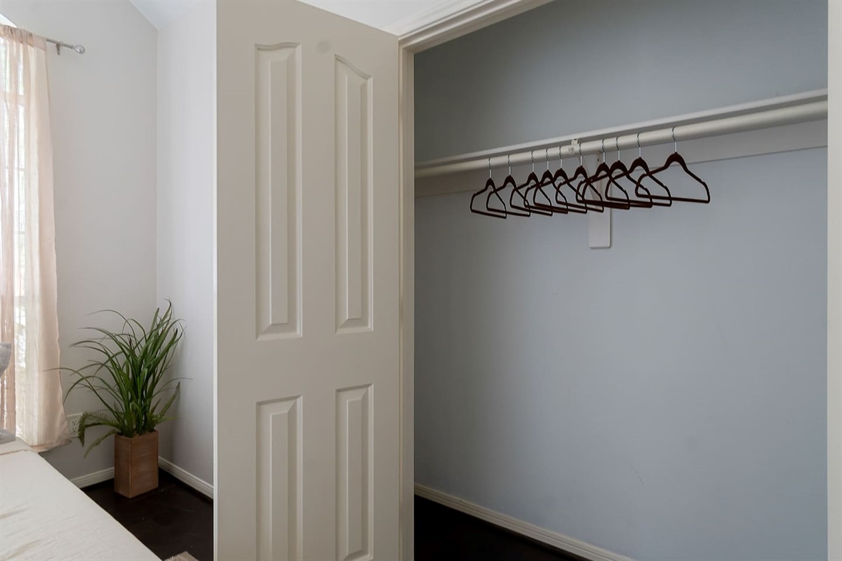 Step into our expansive bedroom oasis with a vast closet sanctuary, which offering both space and luxury at every corner.