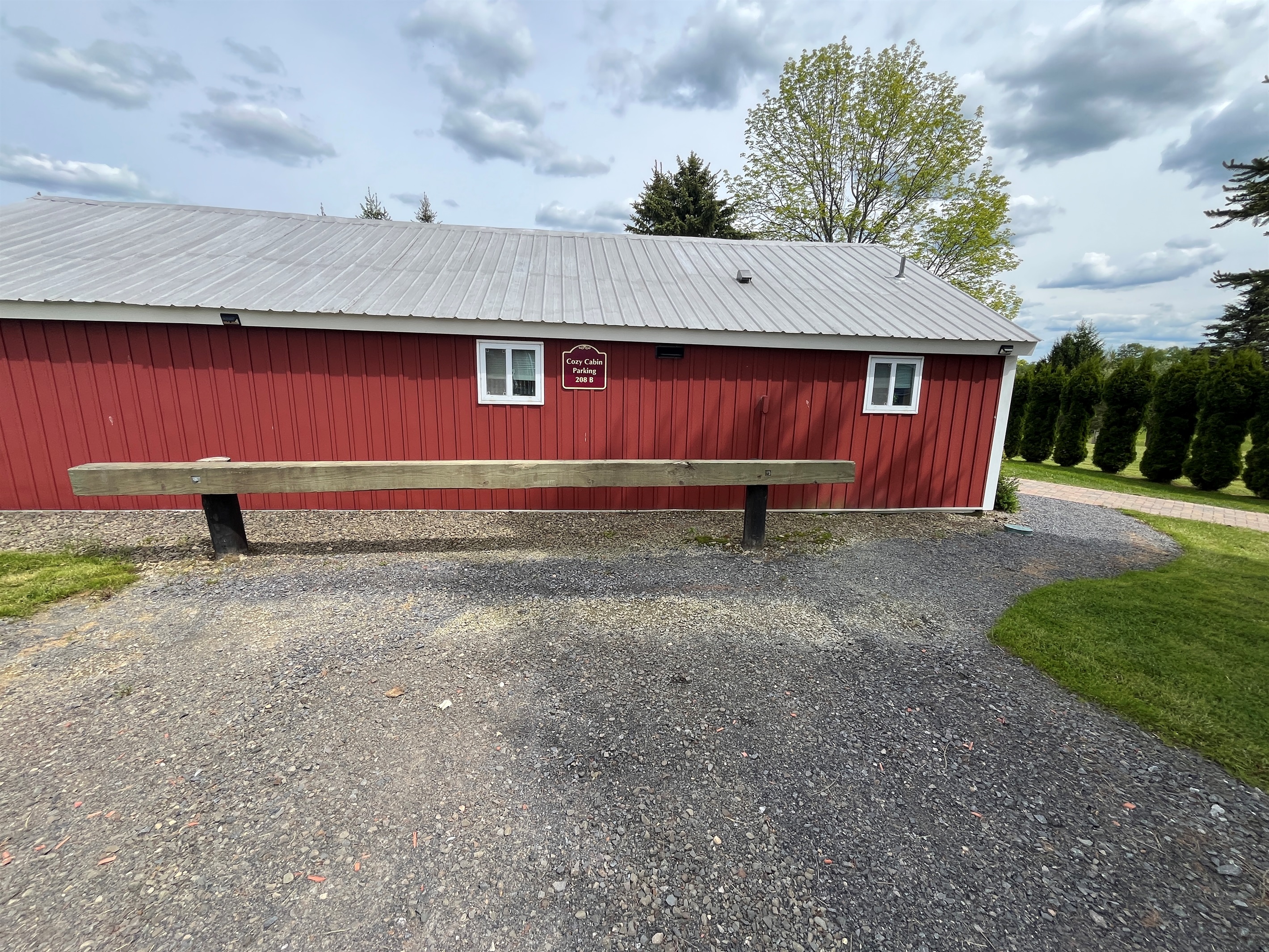 Cozy Cabin Parking area