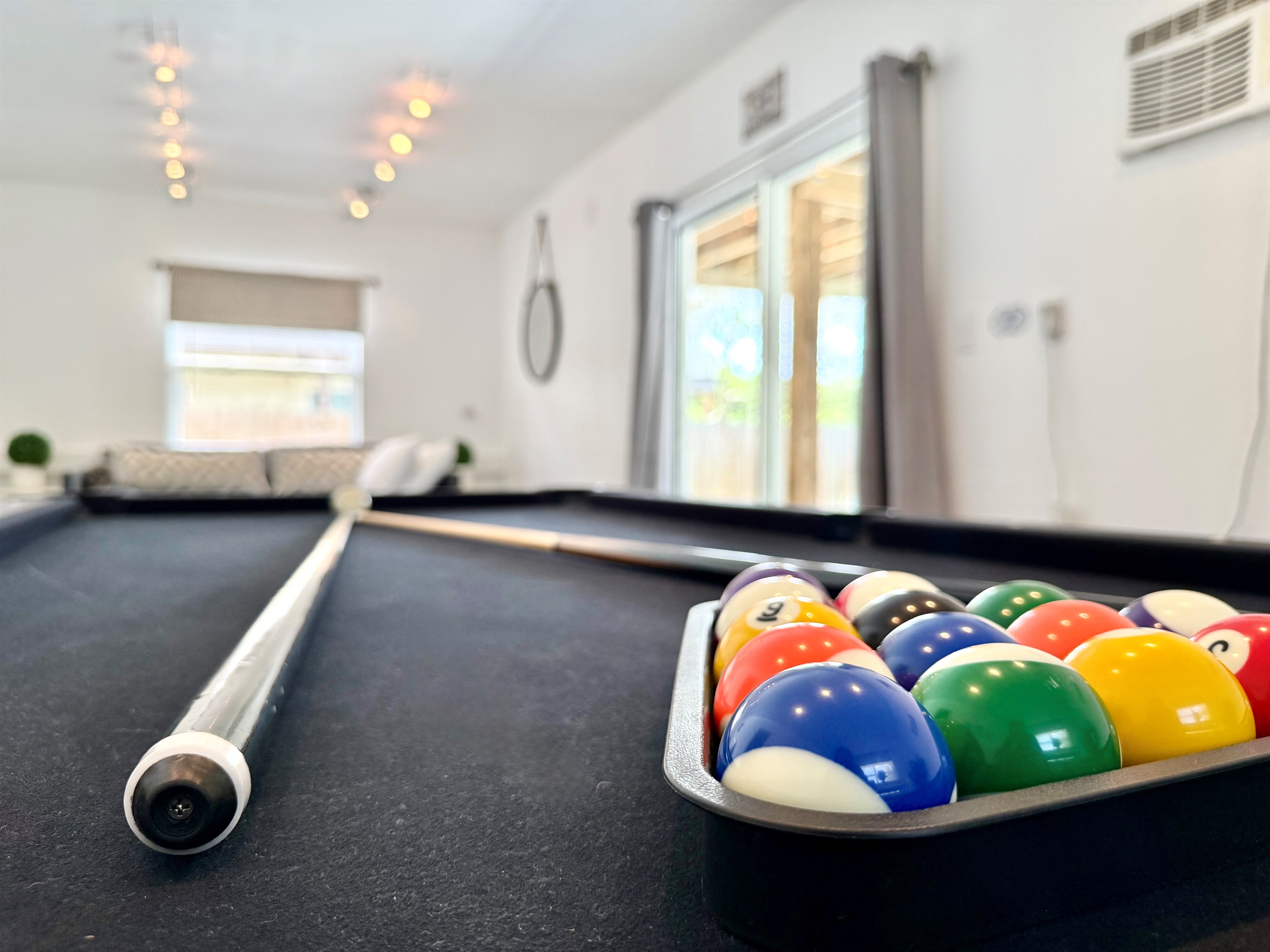 Relax or challenge friends to a pool game before bed — the choice is yours.