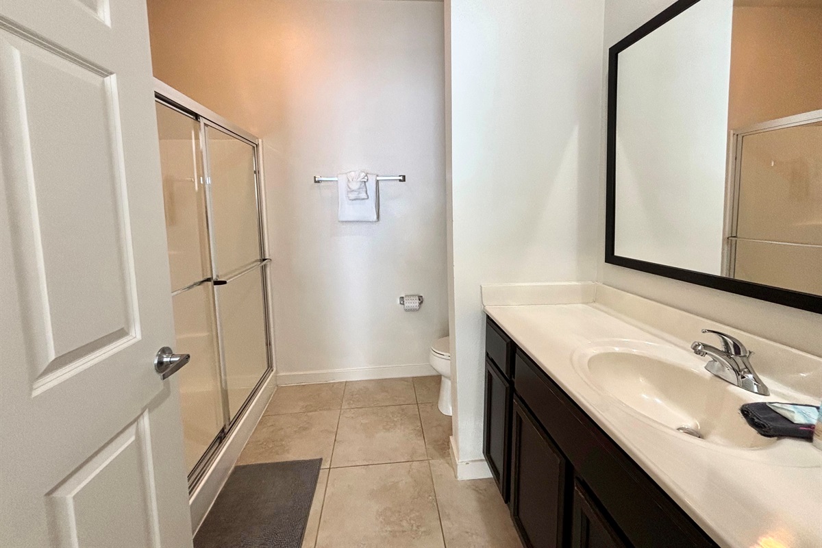 Guest bath with shower