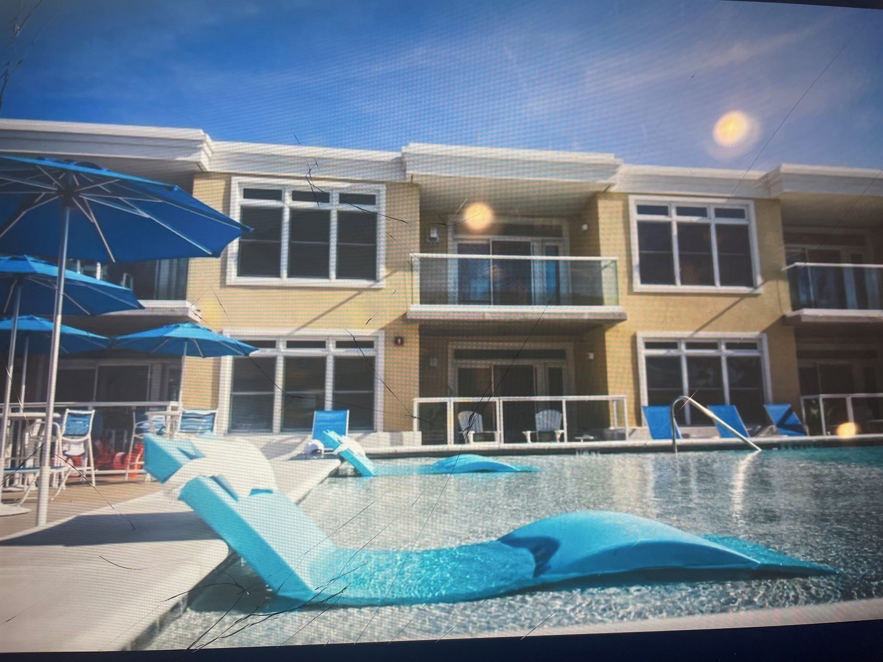 Outdoor rooftop pool