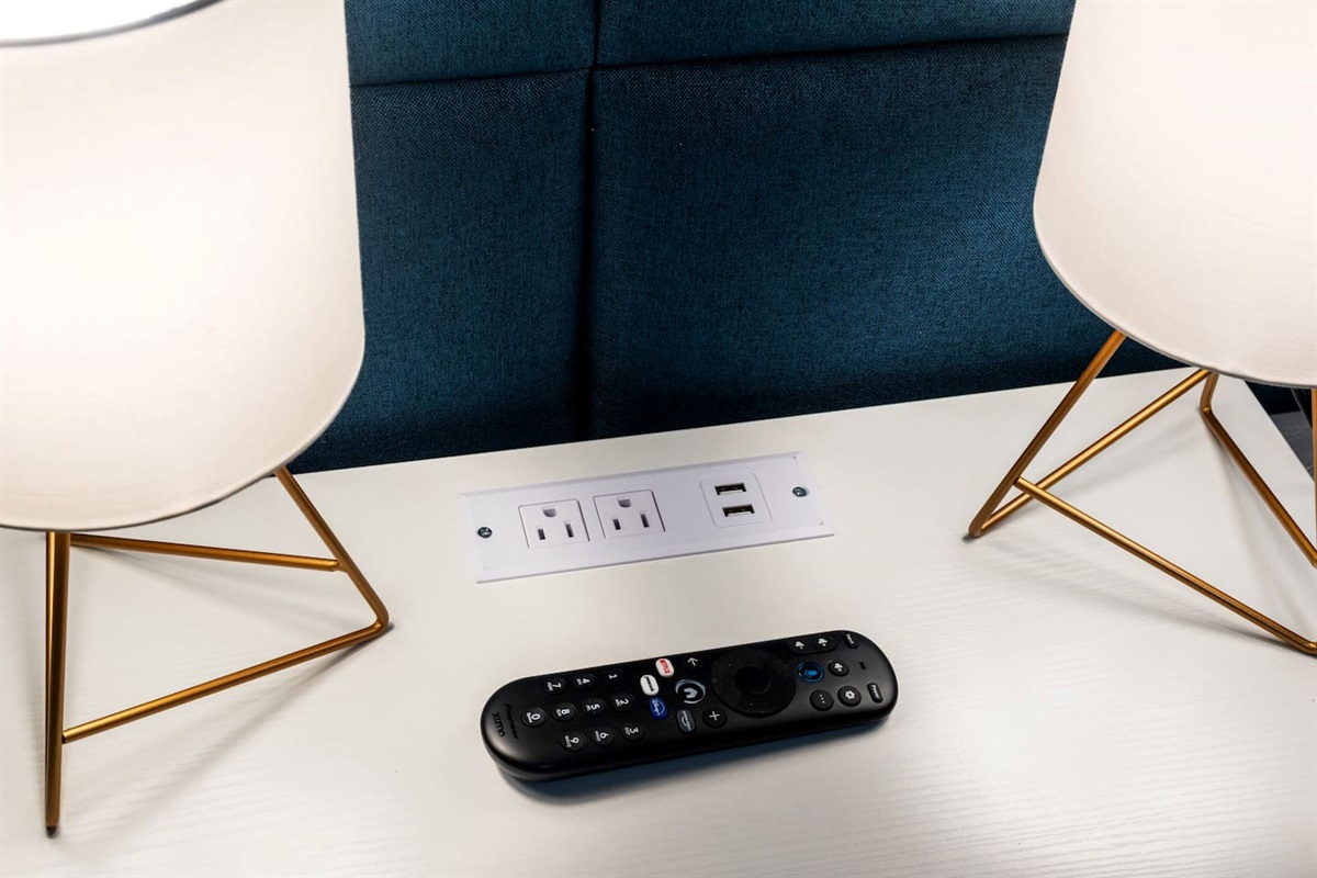 USB ports and outlets right at your bedside—charge your devices with ease while you unwind with your favorite shows.