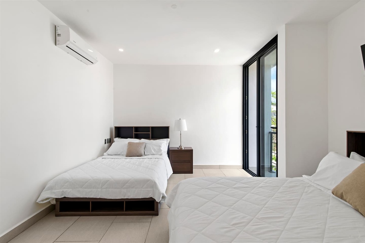 Double beds in 2nd bedroom