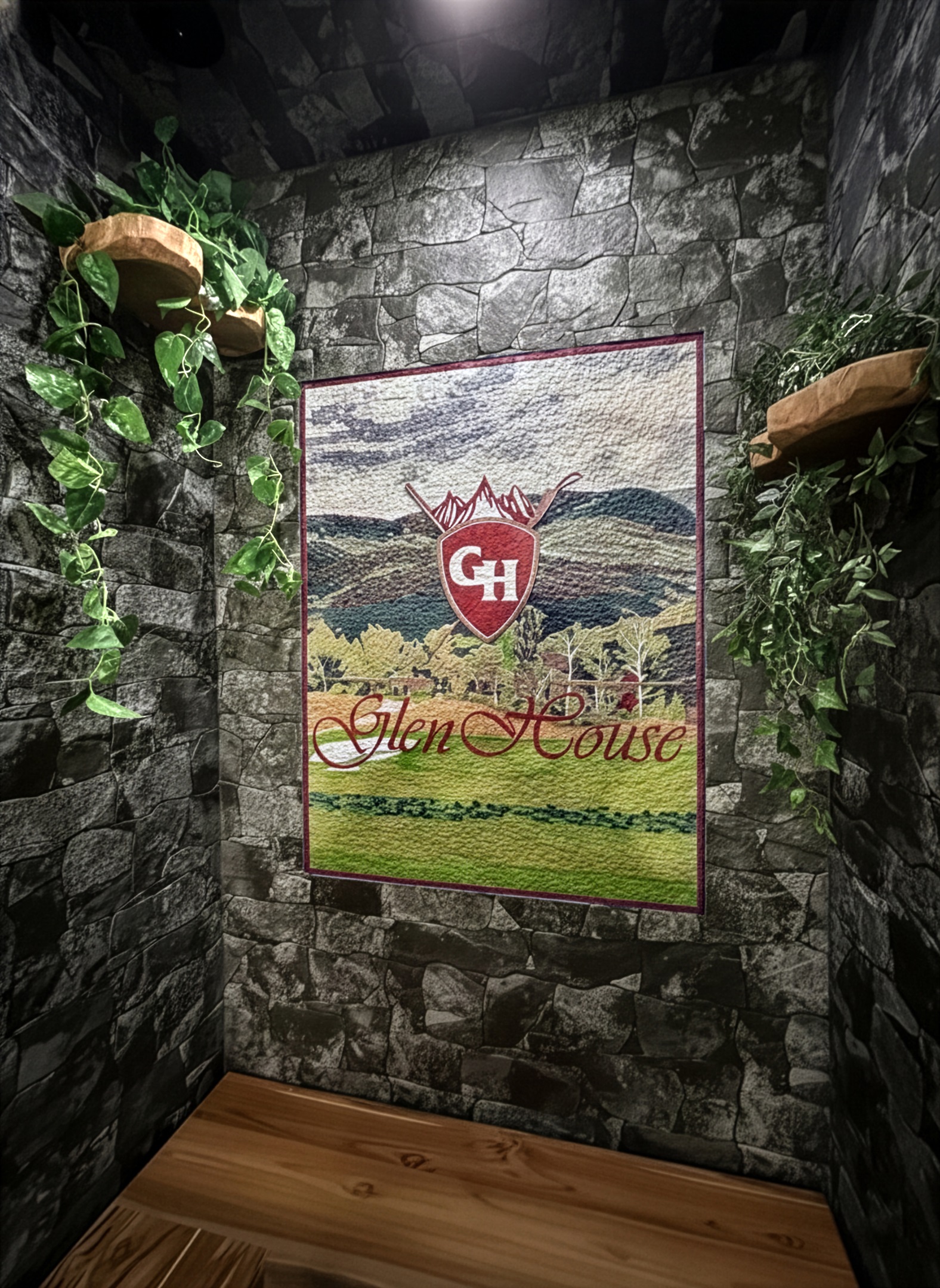 Grotto Steamroom Shower off billiards room