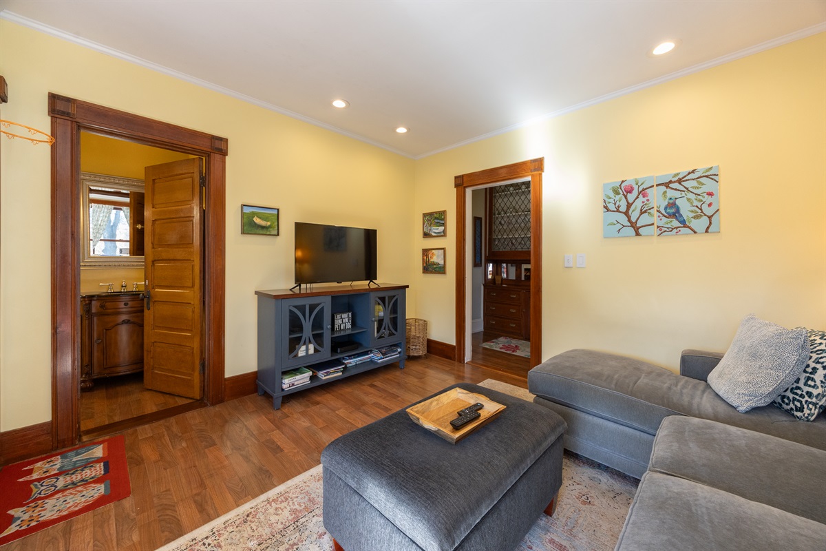 Another relaxing living area with comfy seating.