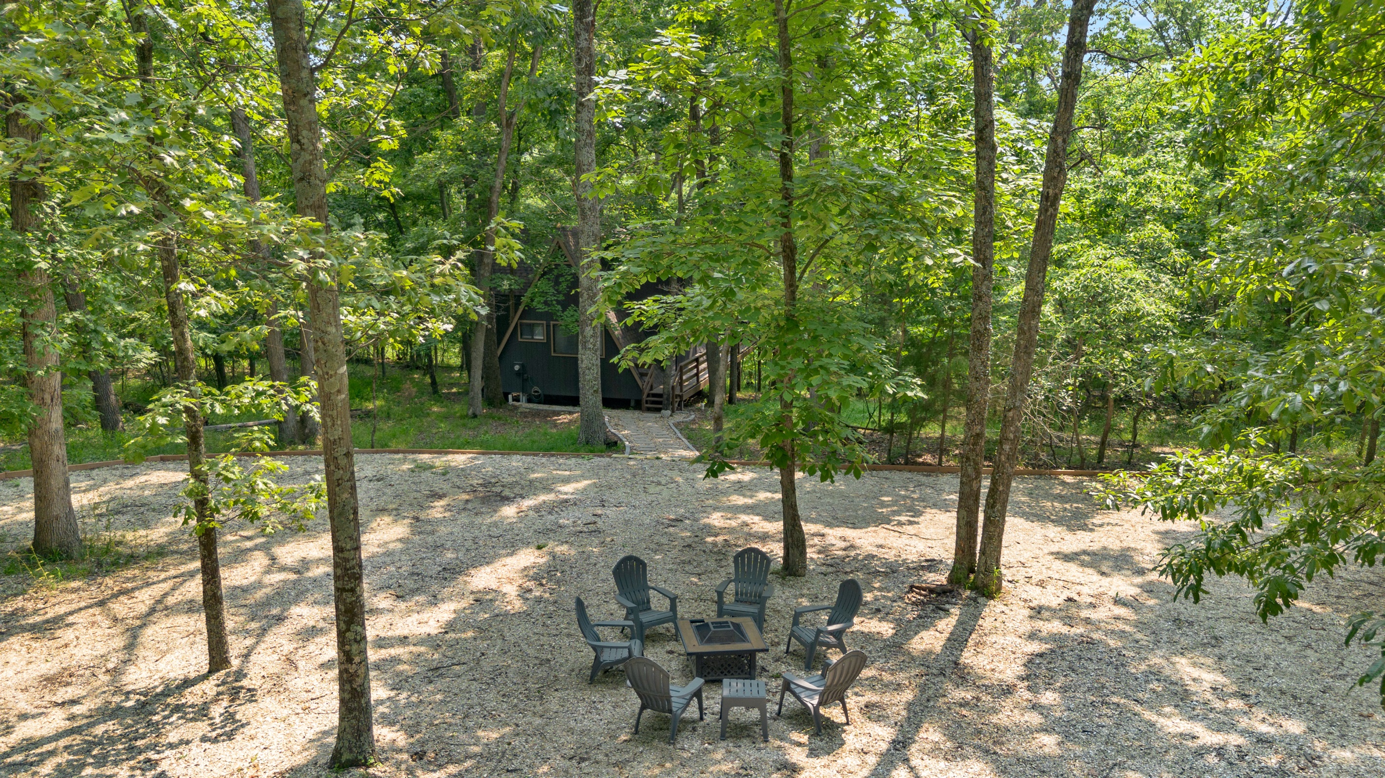 Fire pit and parking