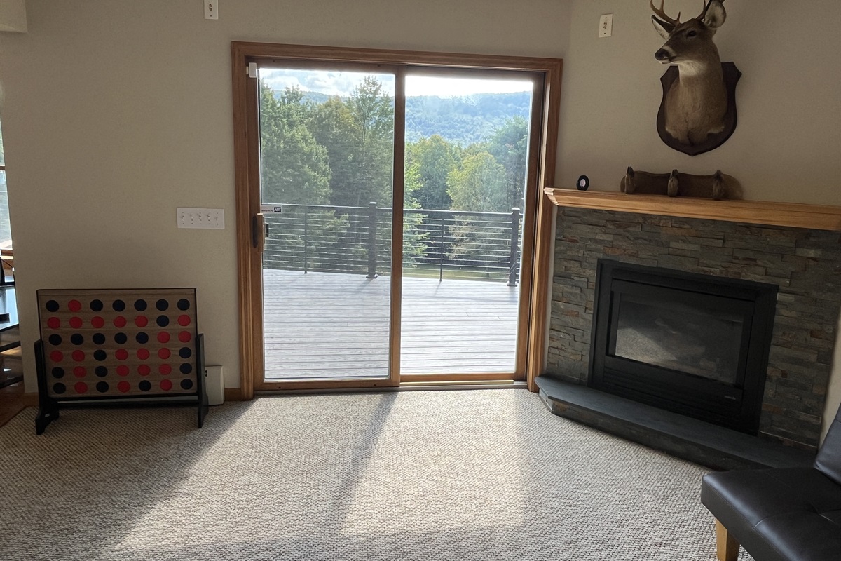 Slider onto deck from den/office