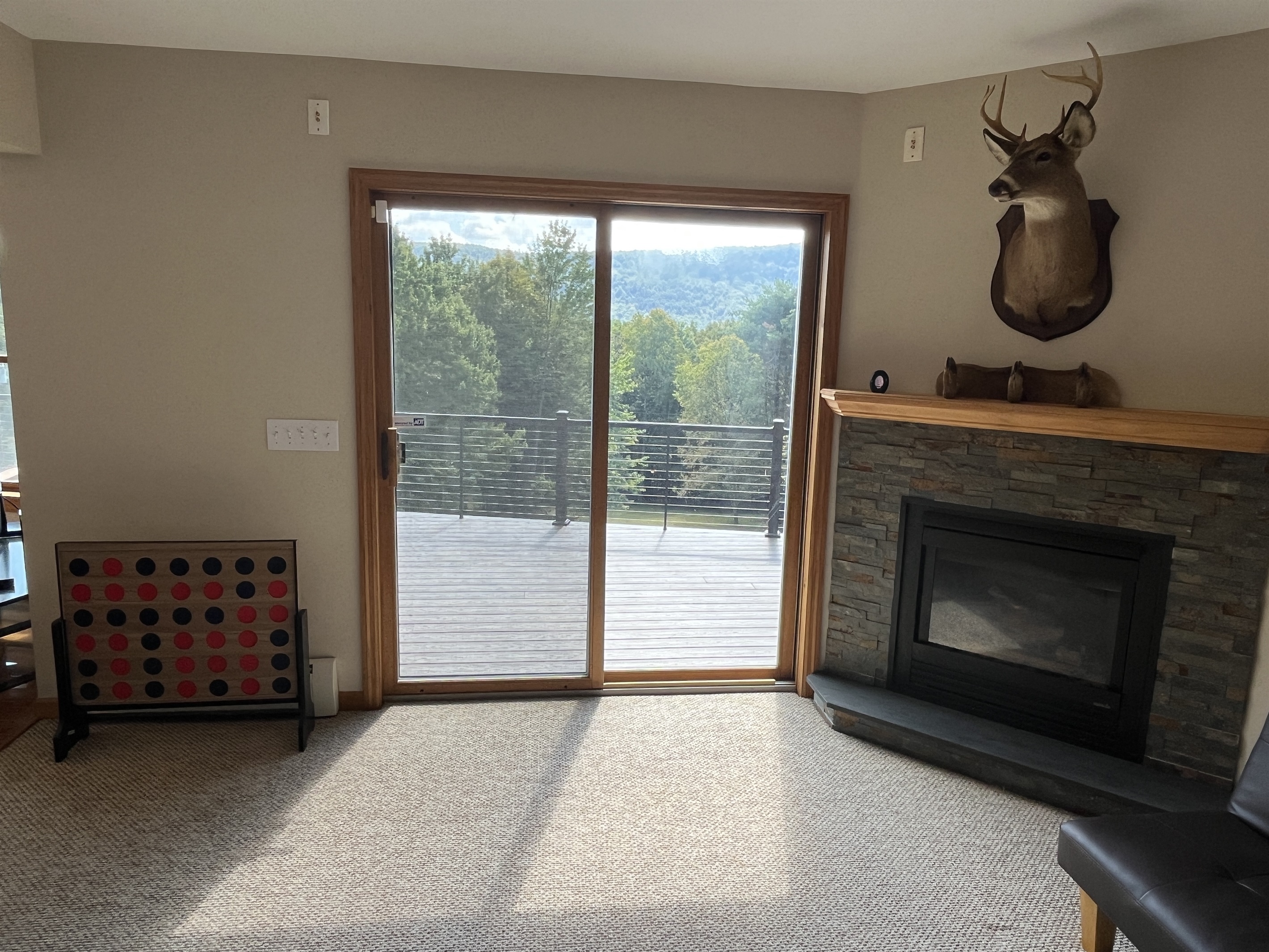 Slider onto deck from den/office