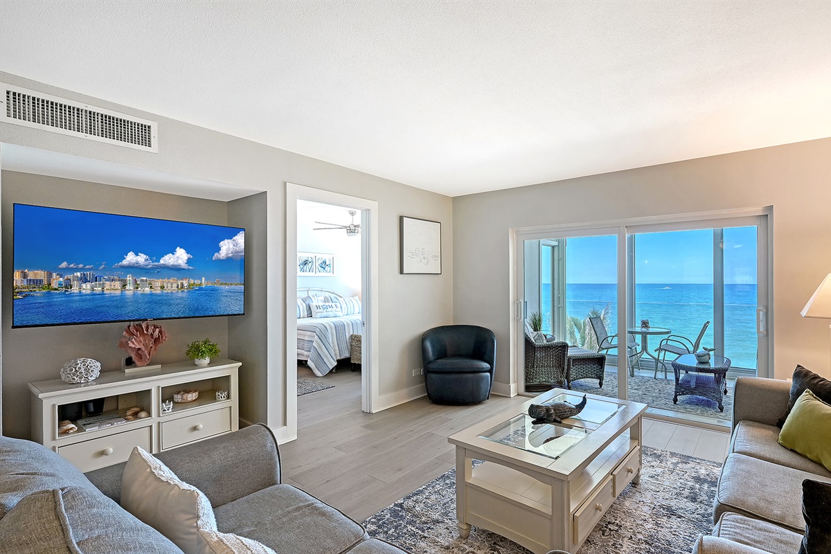 Enjoy the living space and views