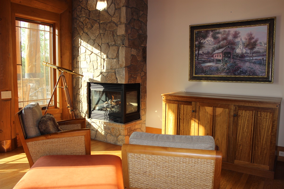 Sitting area in master bedroom