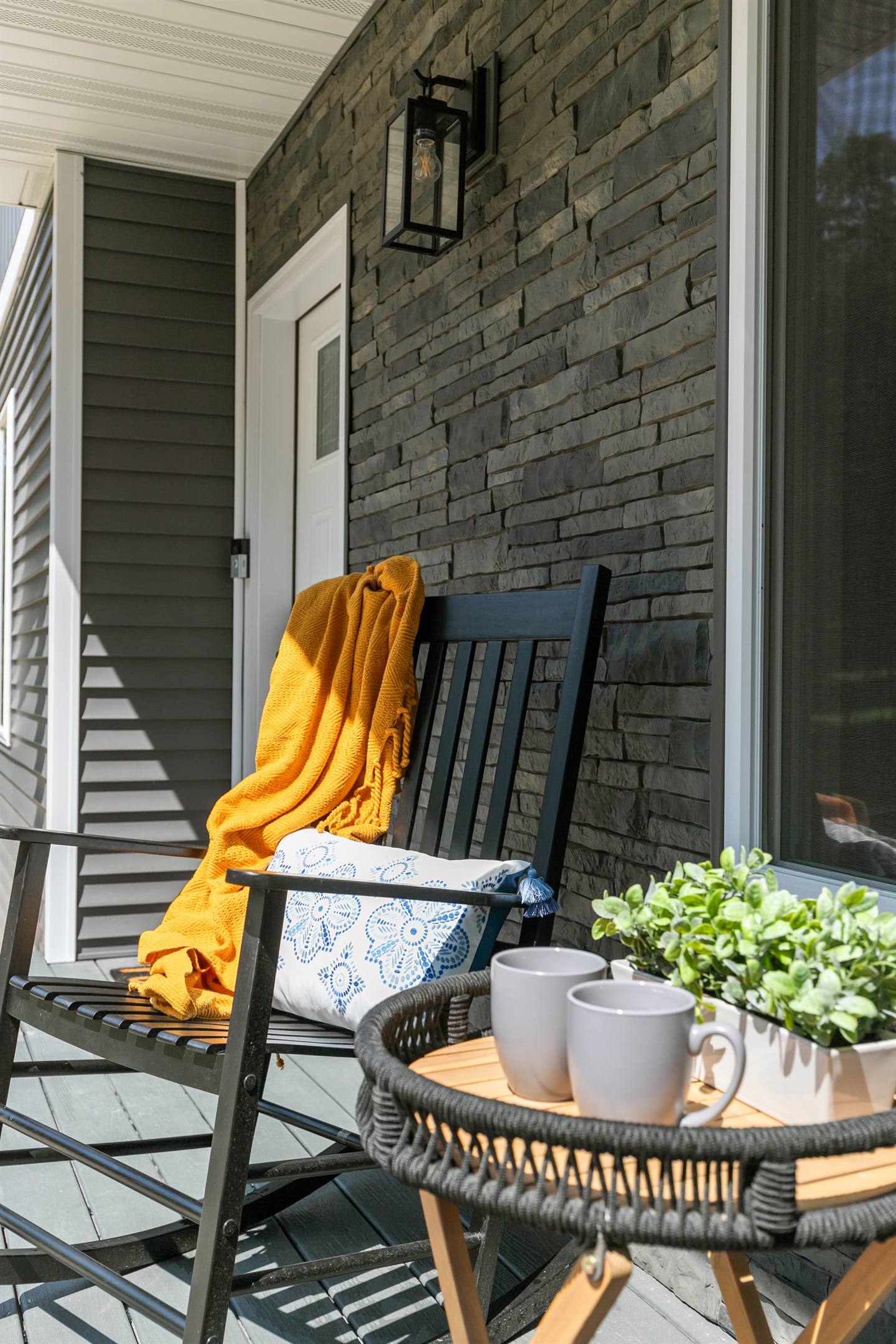 Relax on the front porch with a hot cup of coffee and take in the peaceful lake breeze—mornings don’t get much better than this.