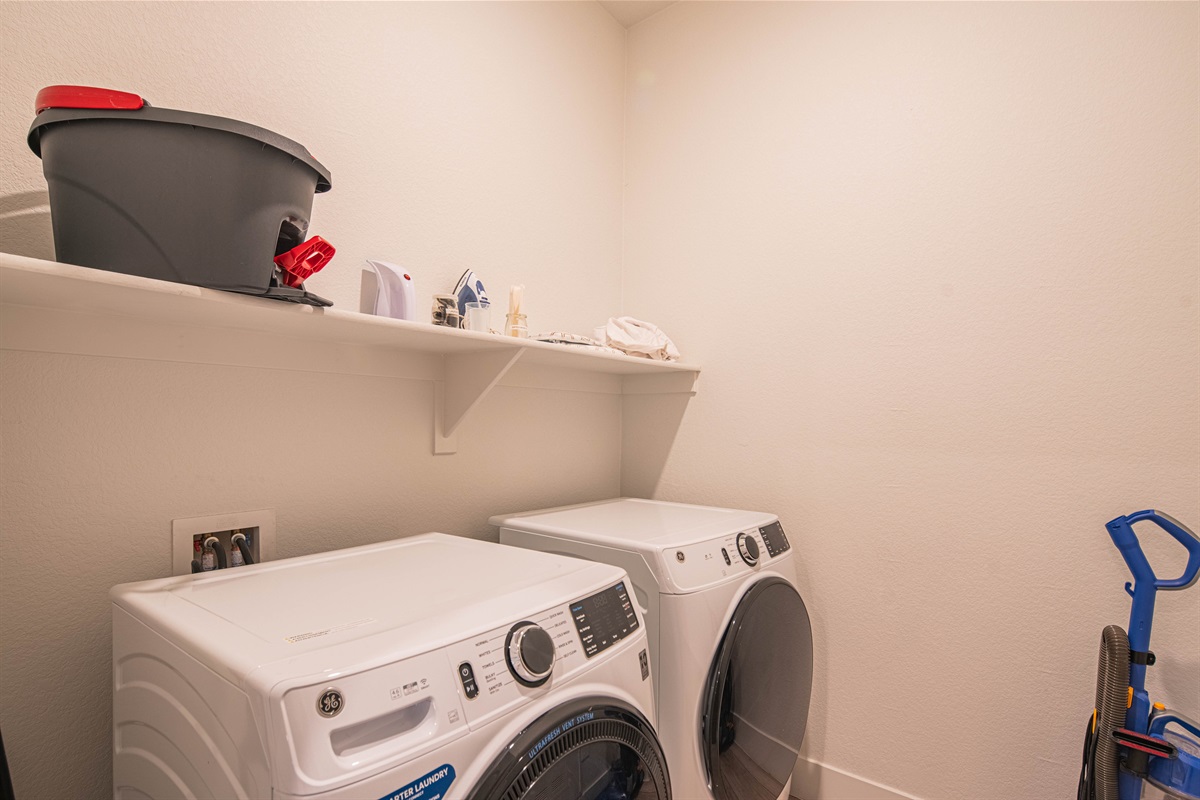 In unit washer and dryer