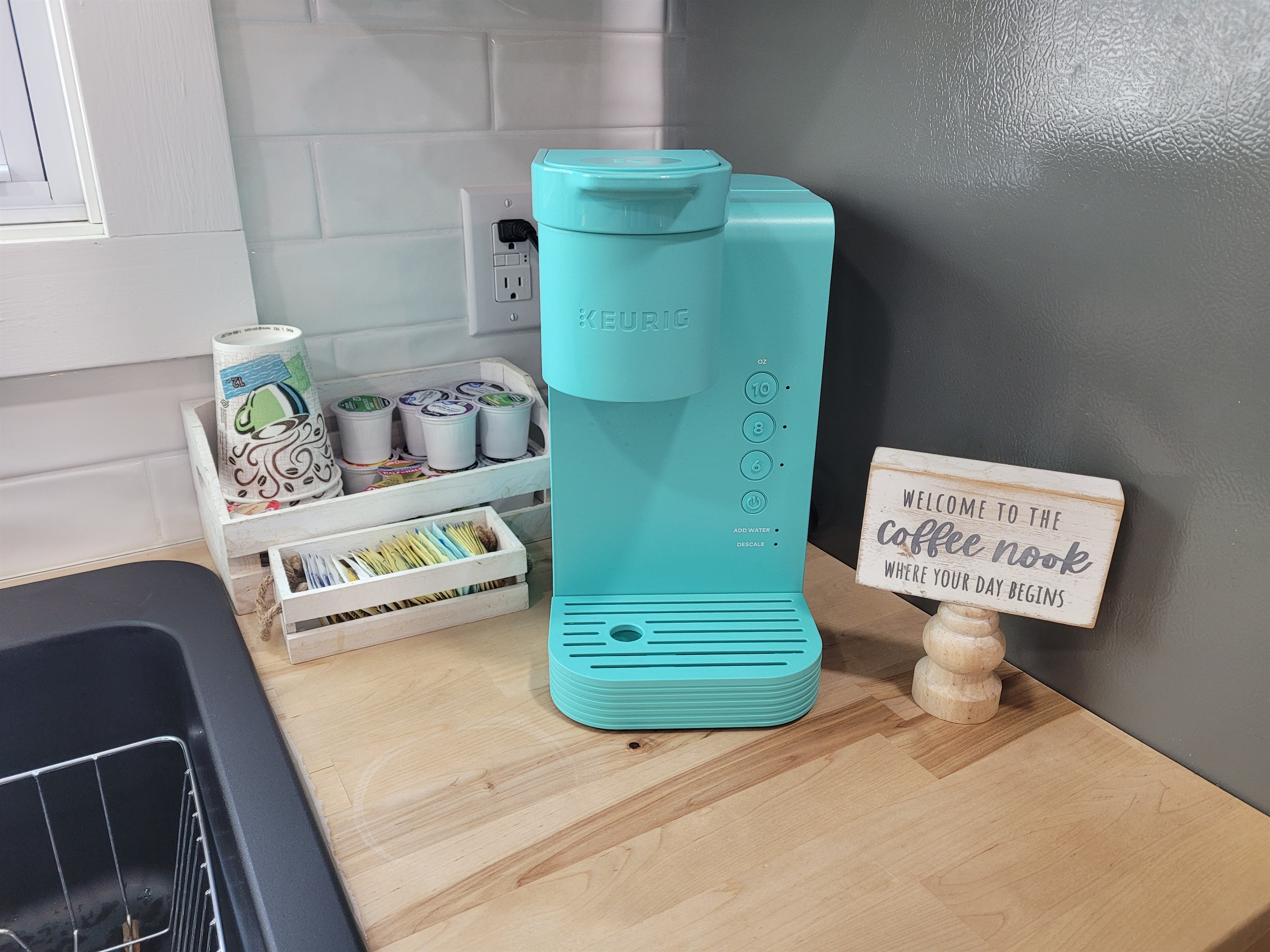 Start your day off right with a stocked coffee nook!