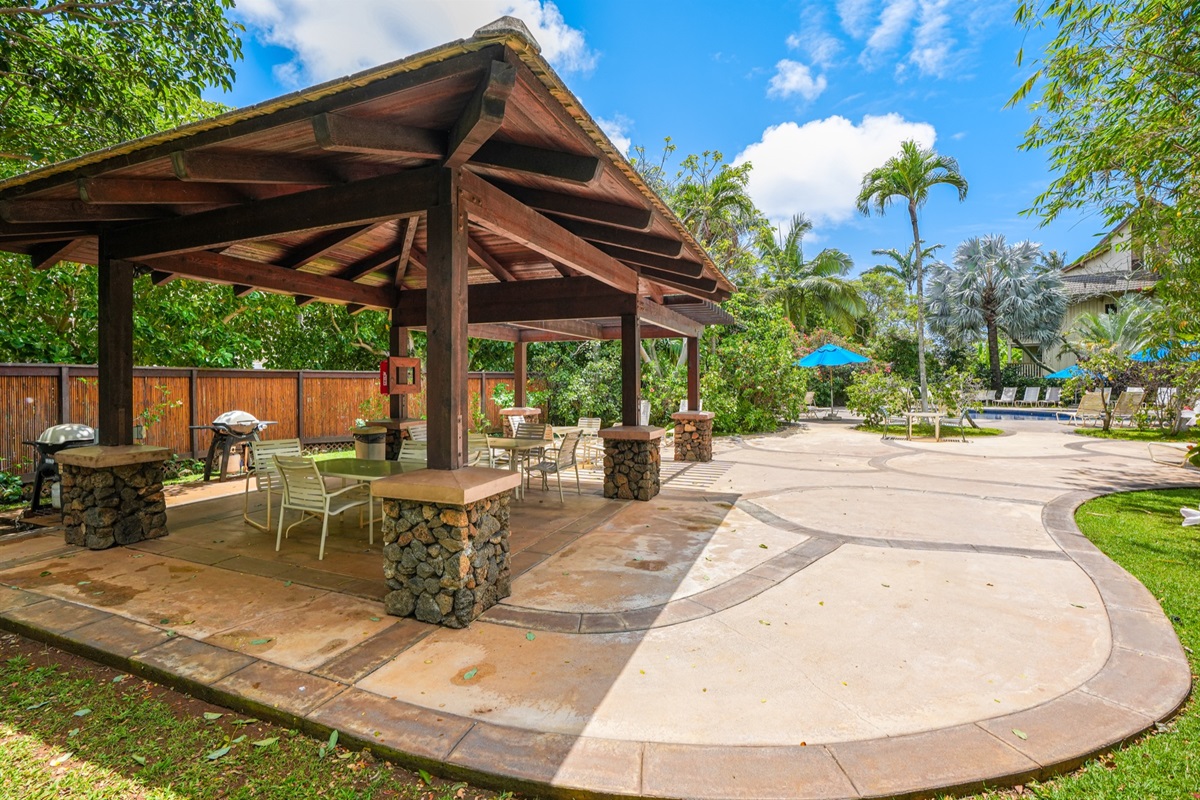 Additional grills by the pool
