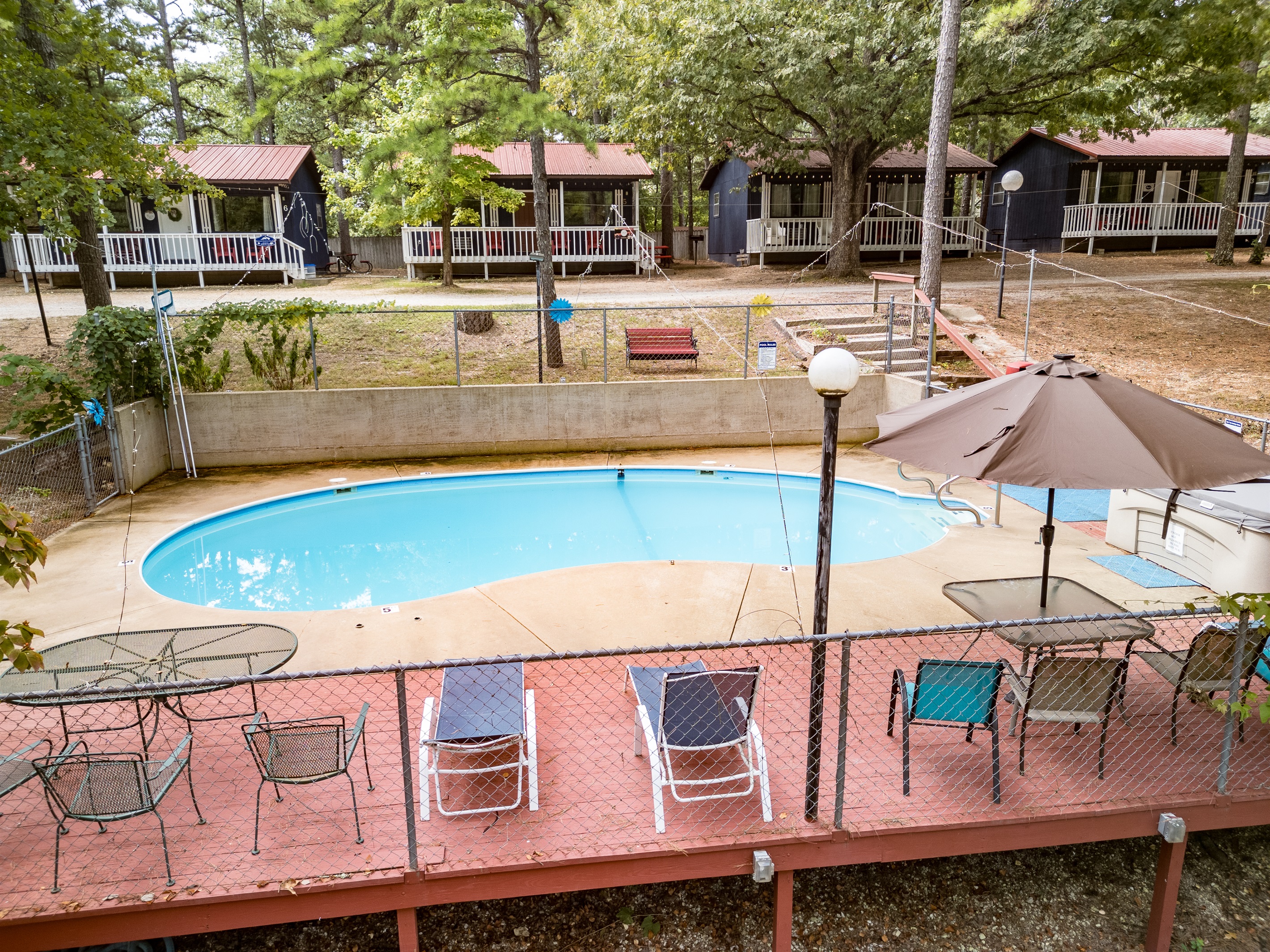 Resort pool and hot tub open seasonally