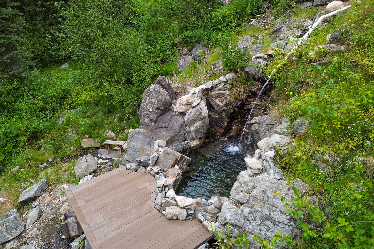 Enjoy exclusive use of the property's natural hot spring