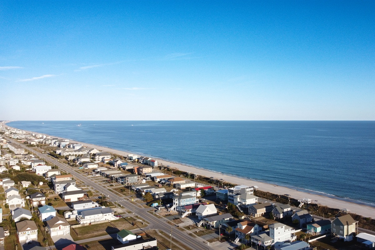 Endless ocean views stretch for miles along the shoreline