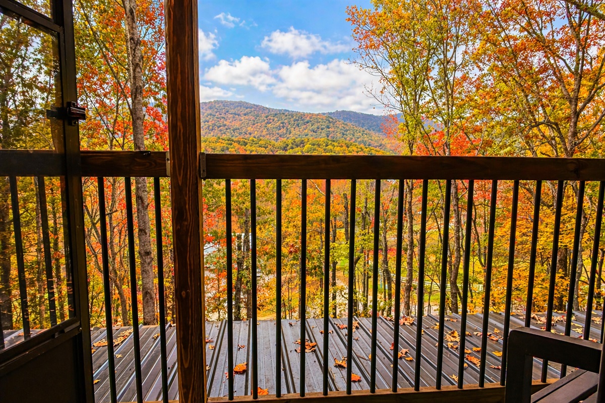 View from the private porch in the King Bedroom